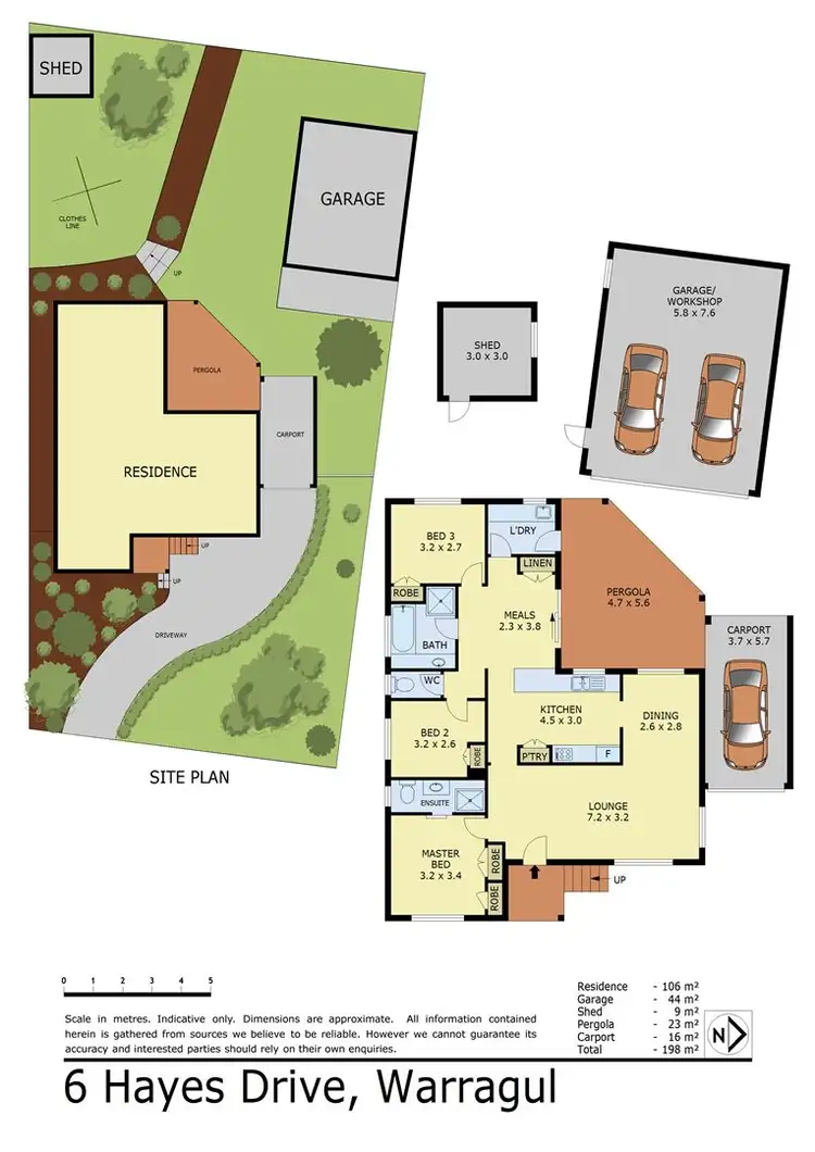 Floorplan of Homely house listing, 6 Hayes Drive, Warragul VIC 3820