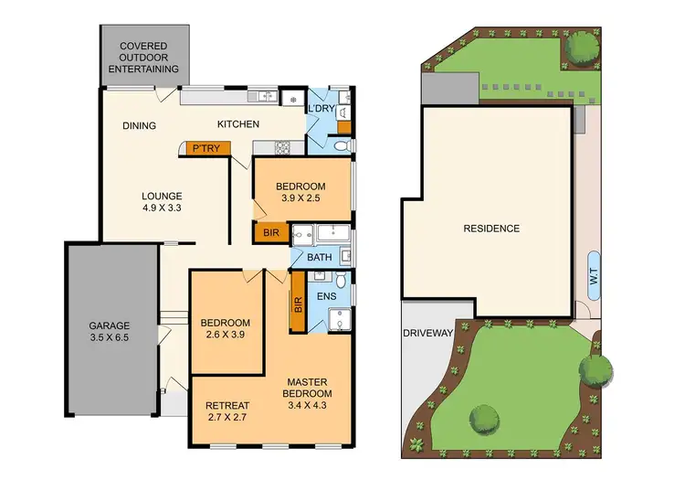 Floorplan of Homely unit listing, 1/1447 Ferntree Gully Road, Scoresby VIC 3179