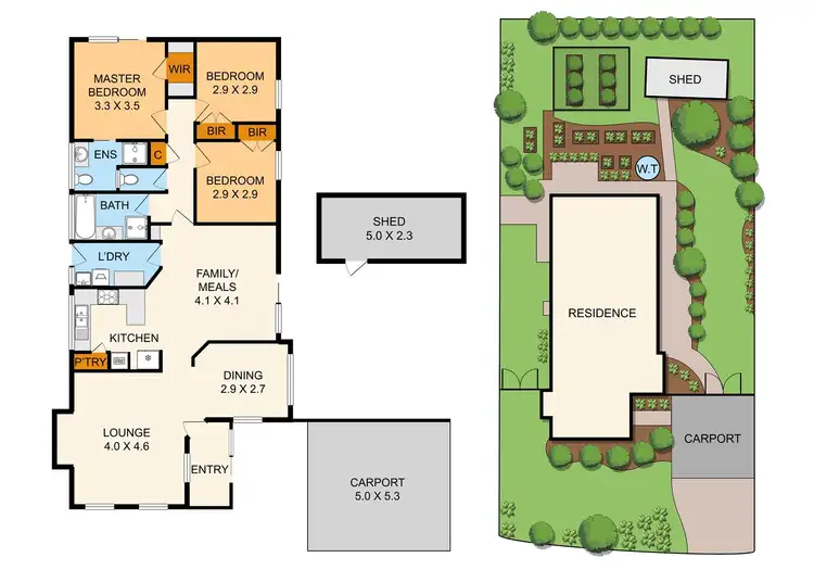 Floorplan of Homely house listing, 43 Cheryl Crescent, Ferntree Gully VIC 3156