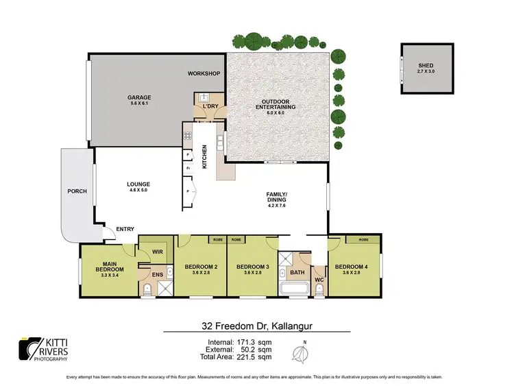Floorplan of Homely house listing, 32 Freedom Drive, Kallangur QLD 4503