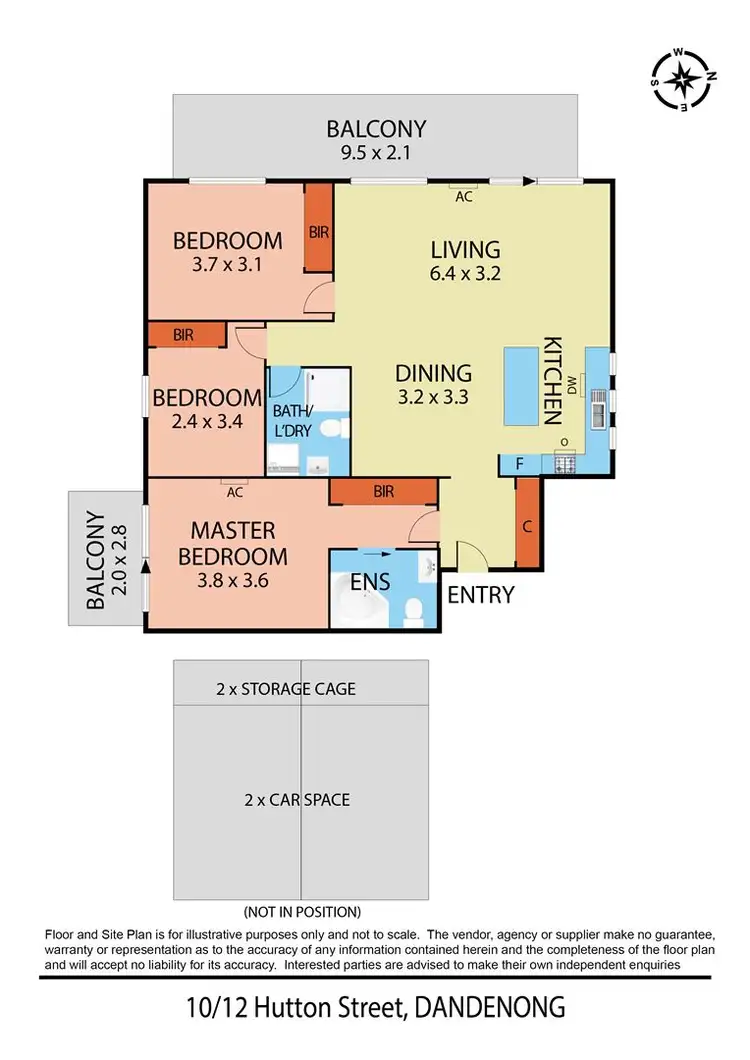 Floorplan of Homely apartment listing, 10/12 Hutton Street, Dandenong VIC 3175