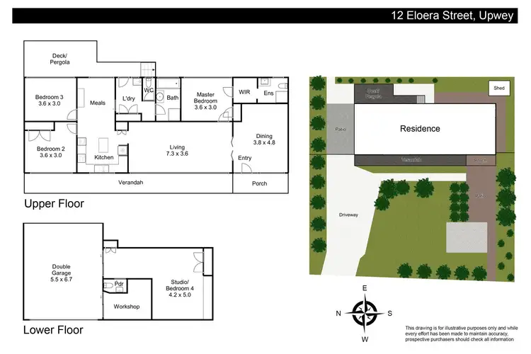 Floorplan of Homely house listing, 12 Eloera Street, Upwey VIC 3158