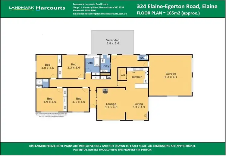 Floorplan of Homely house listing, 324 Elaine-Egerton Road, Elaine VIC 3334