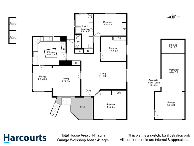 Floorplan of Homely house listing, 1/2 Bignell Street, Bellerive TAS 7018