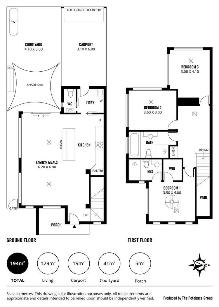 Floorplan of Homely townhouse listing, 88 Lovelock Drive, Noarlunga Centre SA 5168