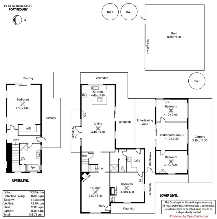 Floorplan of Homely house listing, 14-16 Waimana Court, Port Rickaby SA 5575