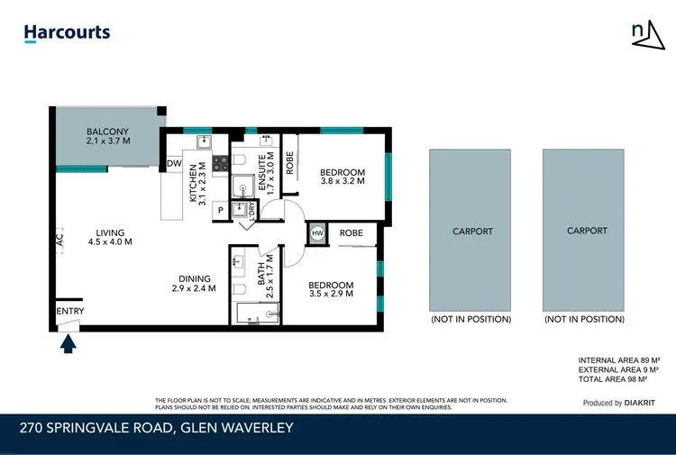 Floorplan of Homely apartment listing, 7/270 Springvale Road, Glen Waverley VIC 3150