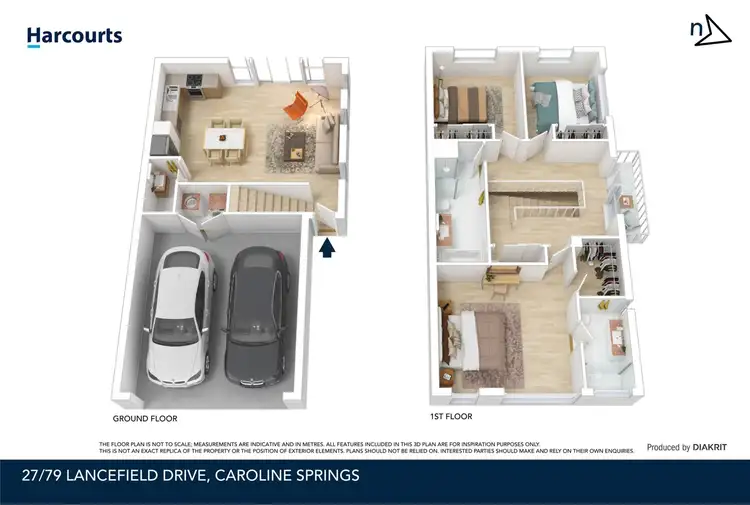 Floorplan of Homely townhouse listing, 27/79 Lancefield Drive, Caroline Springs VIC 3023