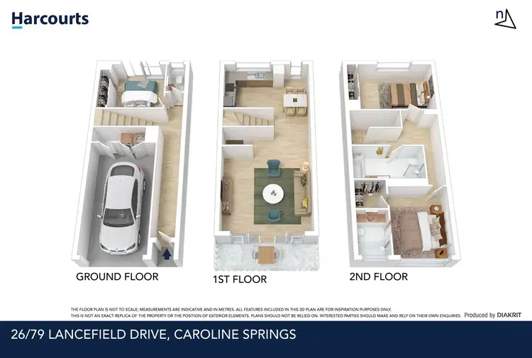 Floorplan of Homely townhouse listing, 26/79 Lancefield Drive, Caroline Springs VIC 3023