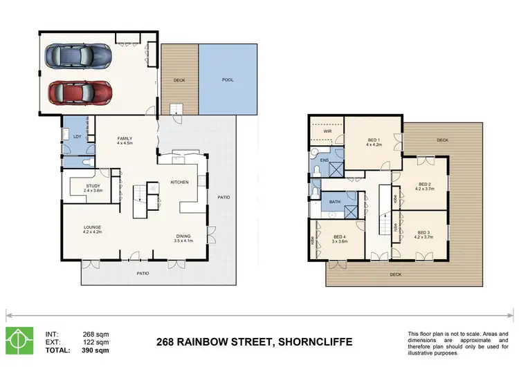 Floorplan of Homely house listing, 268 Rainbow Street, Shorncliffe QLD 4017