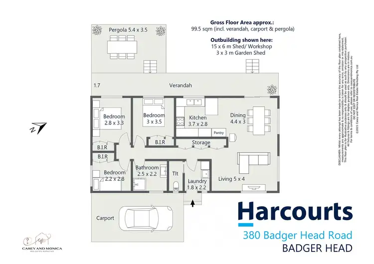 Floorplan of Homely house listing, 380 Badger Head Road, Badger Head TAS 7270