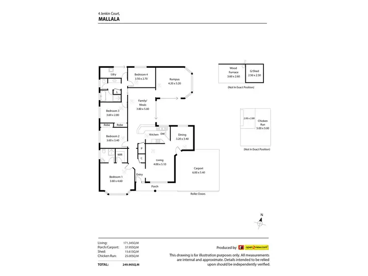 Floorplan of Homely house listing, 4 Jenkin Court, Mallala SA 5502