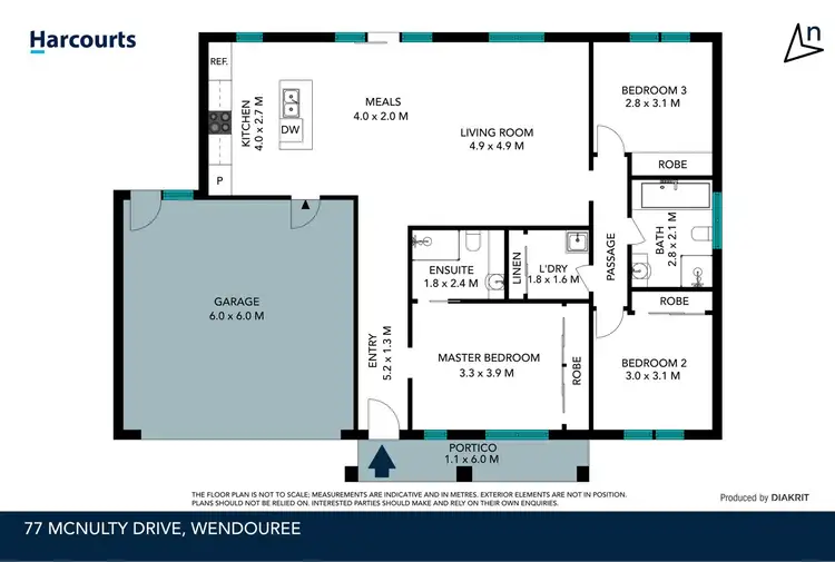 Floorplan of Homely house listing, 77 McNulty Drive, Wendouree VIC 3355