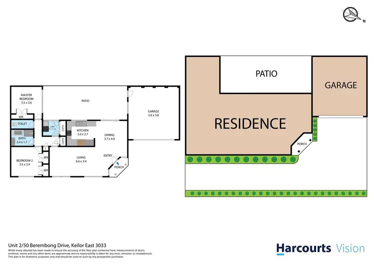 Floorplan of Homely villa listing, 2/50 Berembong Drive, Keilor East VIC 3033