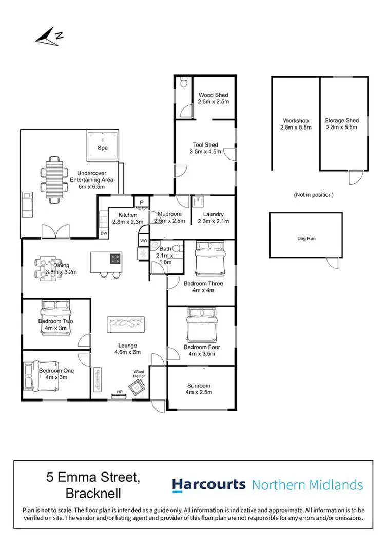 Floorplan of Homely house listing, 5 Emma Street, Bracknell TAS 7302