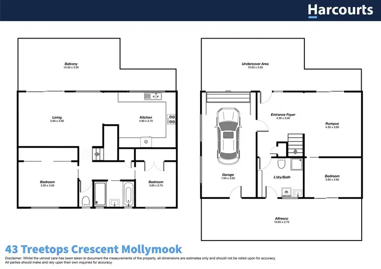 Floorplan of Homely house listing, 43 Treetops Crescent, Mollymook Beach NSW 2539