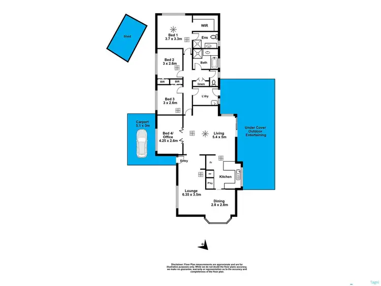 Floorplan of Homely house listing, 10 Heatherwood Drive, Aberfoyle Park SA 5159
