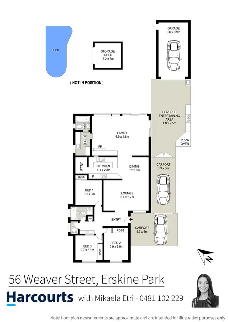Floorplan of Homely house listing, 56 Weaver Street, Erskine Park NSW 2759