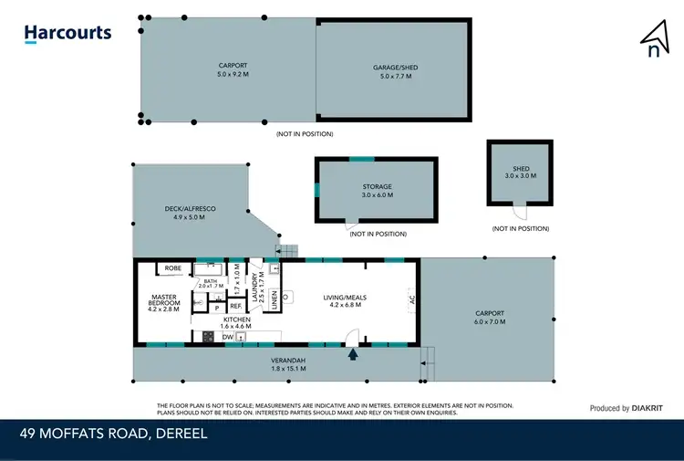 Floorplan of Homely house listing, 49 Moffats Road, Dereel VIC 3352