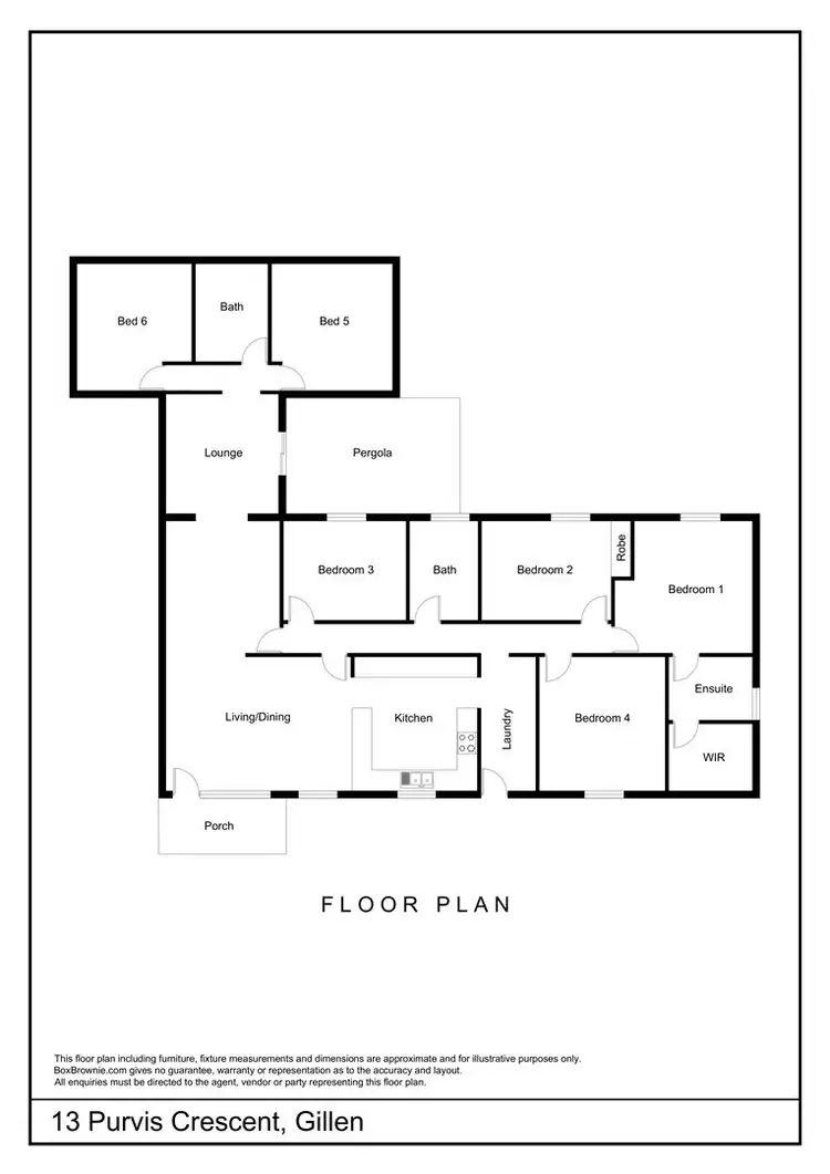 Floorplan of Homely house listing, 13 Purvis Crescent, Gillen NT 870