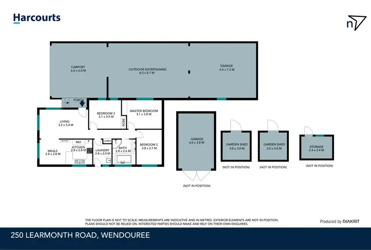 Floorplan of Homely house listing, 250 Learmonth Road, Wendouree VIC 3355