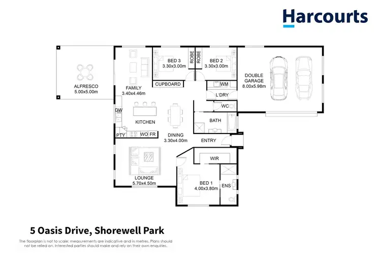 Floorplan of Homely house listing, 5 Oasis Drive, Shorewell Park TAS 7320