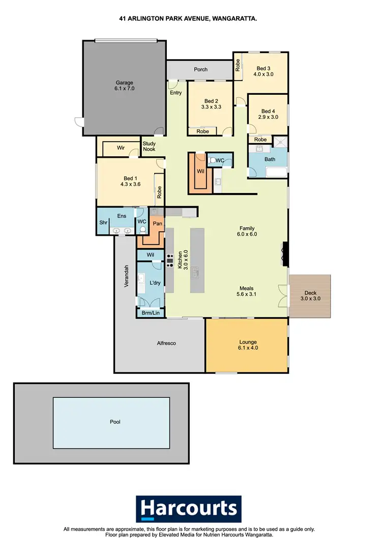 Floorplan of Homely house listing, 41 Arlington Park Avenue, Wangaratta VIC 3677