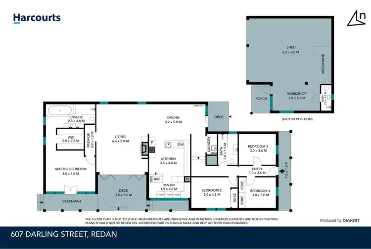 Floorplan of Homely house listing, 607 Darling Street, Redan VIC 3350