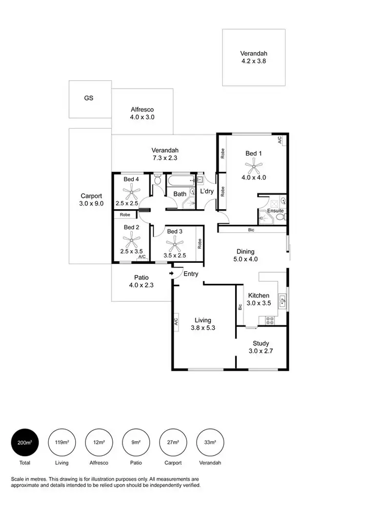 Floorplan of Homely house listing, 17 Tiller Drive, Seaford SA 5169