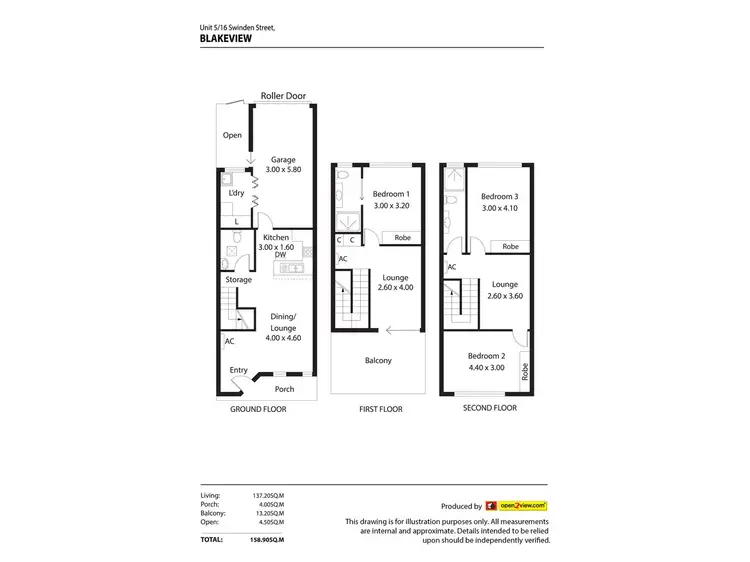 Floorplan of Homely townhouse listing, Unit 5/16 Swinden Crescent, Blakeview SA 5114