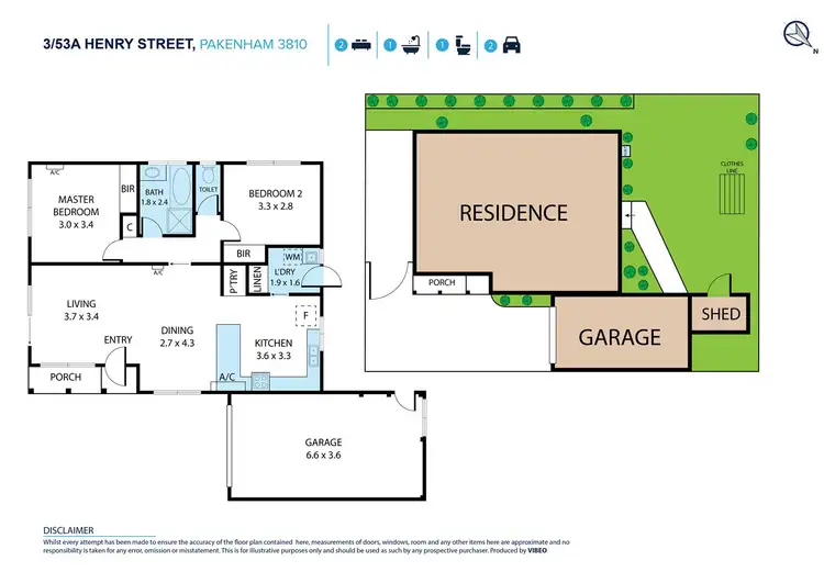 Floorplan of Homely unit listing, 3/53a Henry Street, Pakenham VIC 3810
