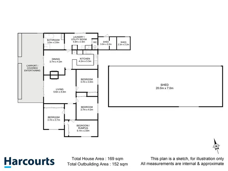 Floorplan of Homely house listing, 8 Lovell Road, Crabtree TAS 7109