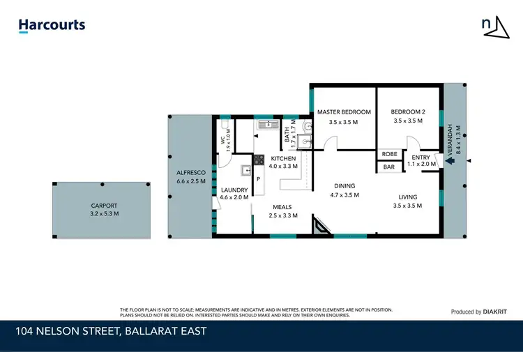 Floorplan of Homely house listing, 104 Nelson Street, Ballarat East VIC 3350