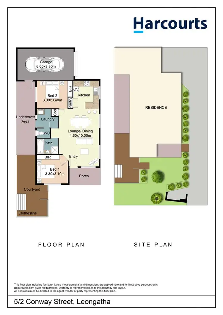 Floorplan of Homely unit listing, 5/2 Conway Street, Leongatha VIC 3953