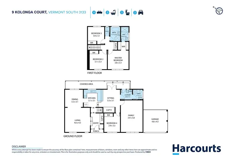 Floorplan of Homely house listing, 9 Kolonga Court, Vermont South VIC 3133