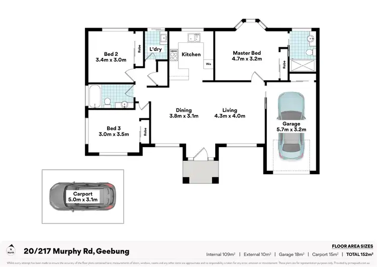 Floorplan of Homely villa listing, 20/217 Murphy Road, Geebung QLD 4034