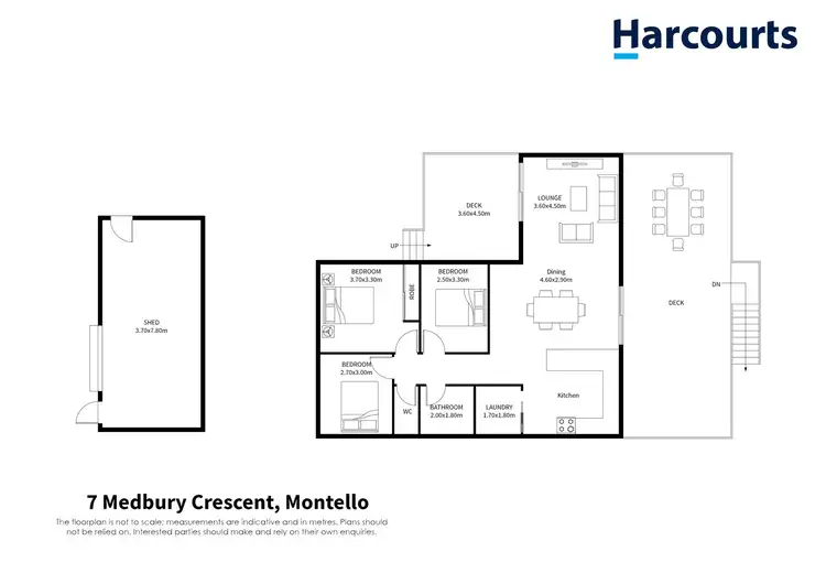 Floorplan of Homely house listing, 7 Medbury Crescent, Montello TAS 7320
