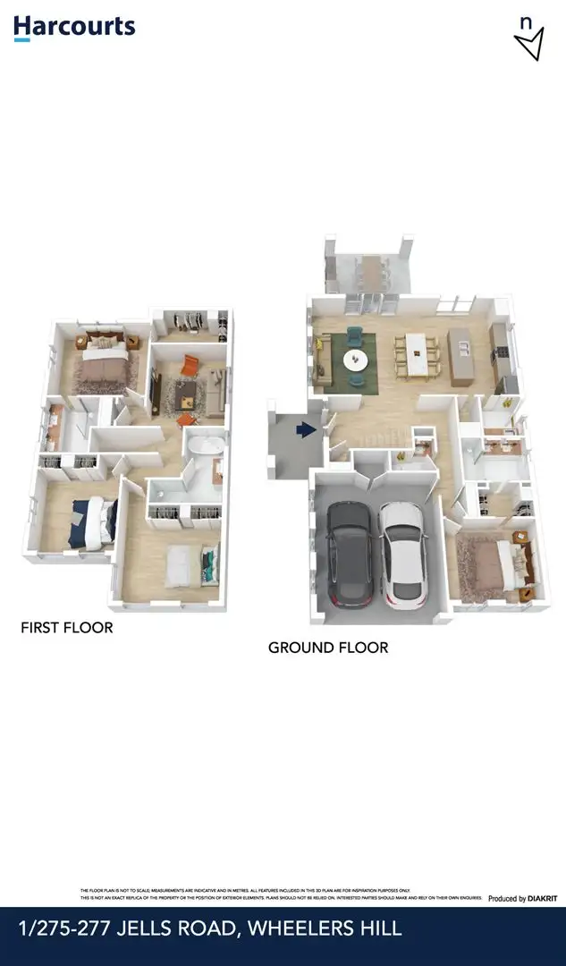 Floorplan of Homely townhouse listing, 1/275-277 Jells Road, Wheelers Hill VIC 3150