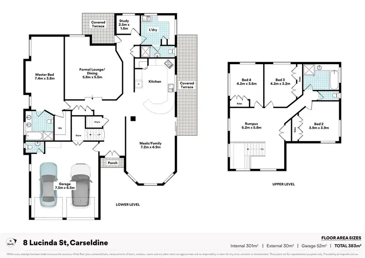 Floorplan of Homely house listing, 8 Lucinda Street, Carseldine QLD 4034