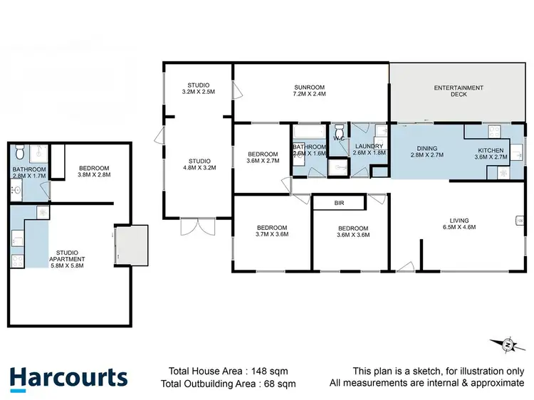 Floorplan of Homely house listing, 5 Harveytown Road, Dover TAS 7117