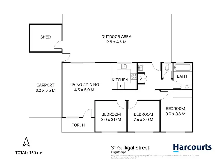 Floorplan of Homely house listing, 31 Gulligal Street, Kingsthorpe QLD 4400