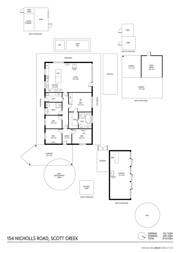 Floorplan of Homely house listing, 154 Nicholls Road, Scott Creek SA 5153