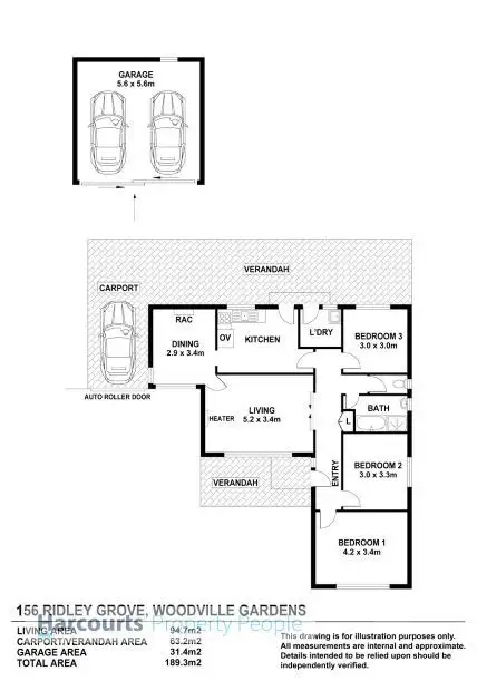 Floorplan of Homely house listing, 156 Ridley Grove, Woodville Gardens SA 5012