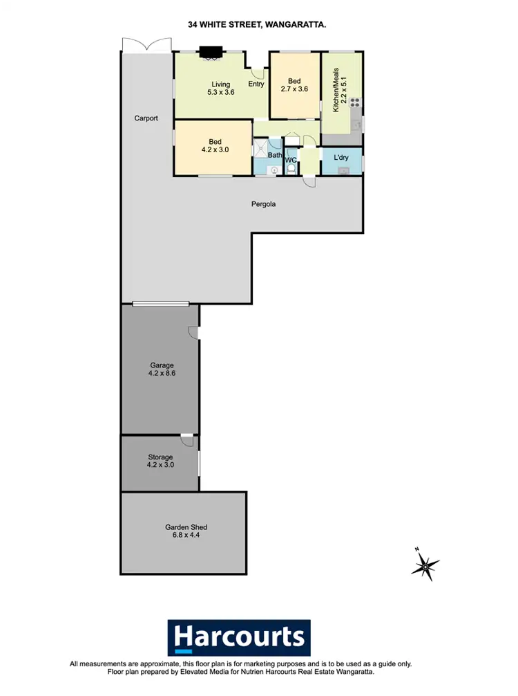 Floorplan of Homely house listing, 34 White Street, Wangaratta VIC 3677