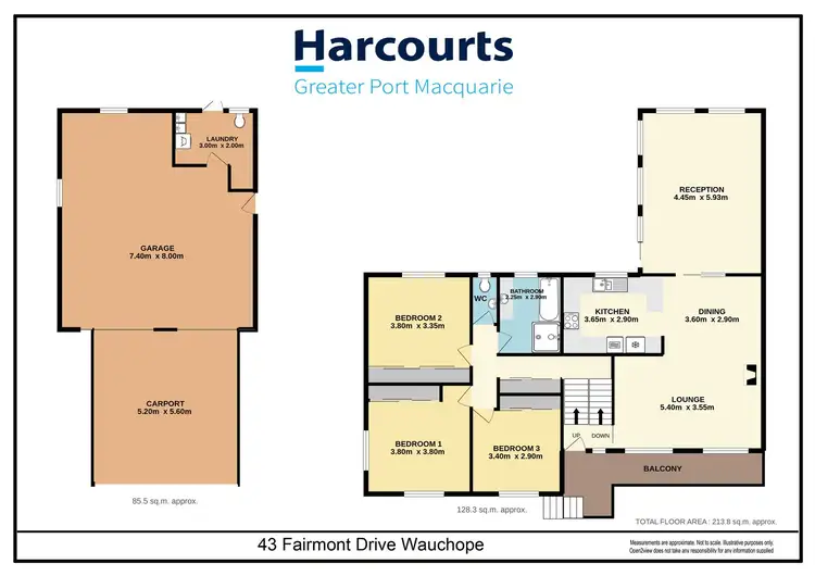 Floorplan of Homely house listing, 43 Fairmont Drive, Wauchope NSW 2446