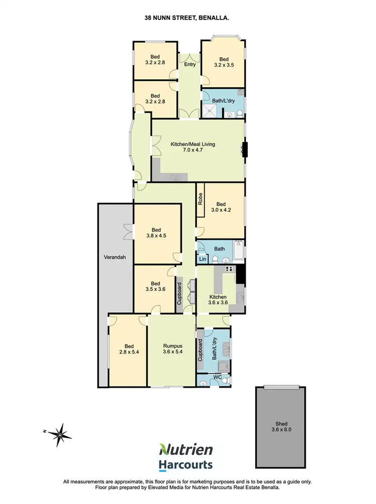 Floorplan of Homely house listing, 38 Nunn Street, Benalla VIC 3672