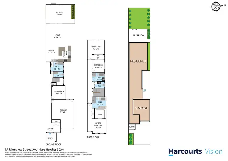 Floorplan of Homely house listing, 9a Riverview Street, Avondale Heights VIC 3034