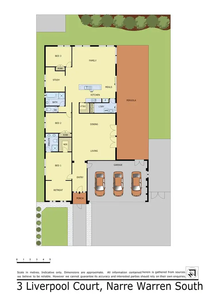 Floorplan of Homely house listing, 3 Liverpool Court, Narre Warren South VIC 3805