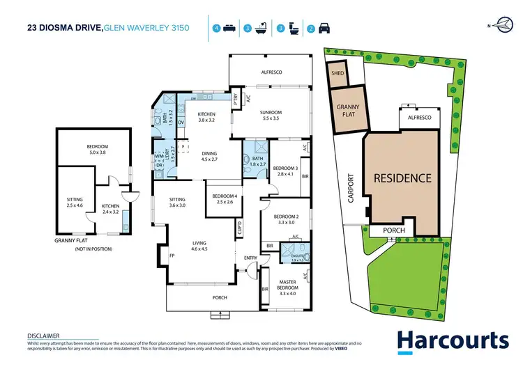 Floorplan of Homely house listing, 23 Diosma Drive, Glen Waverley VIC 3150