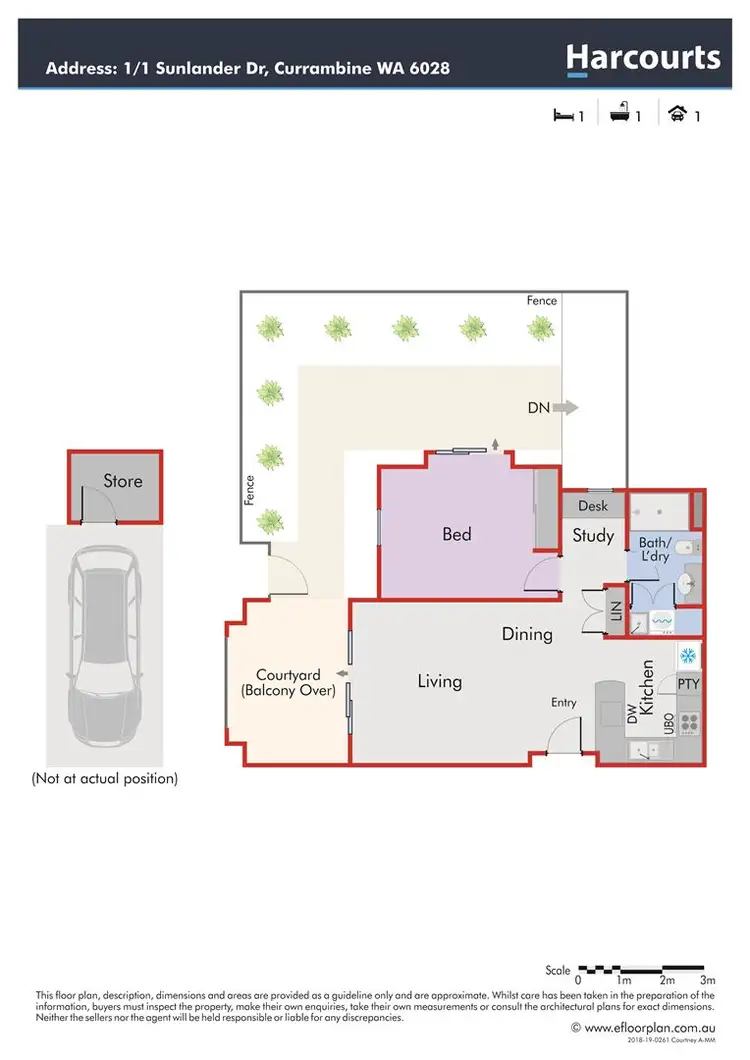 Floorplan of Homely house listing, 1/1 Sunlander Drive, Currambine WA 6028